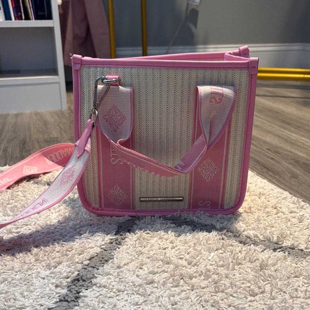 Steve Madden Pink and Cream Women's Bag